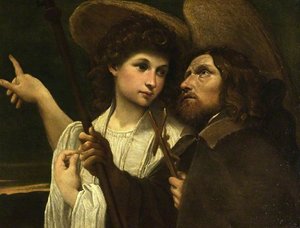 San Roque y el ángel de Annibale Carracci